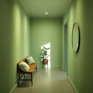 Zielony przedpokój inspiracje
