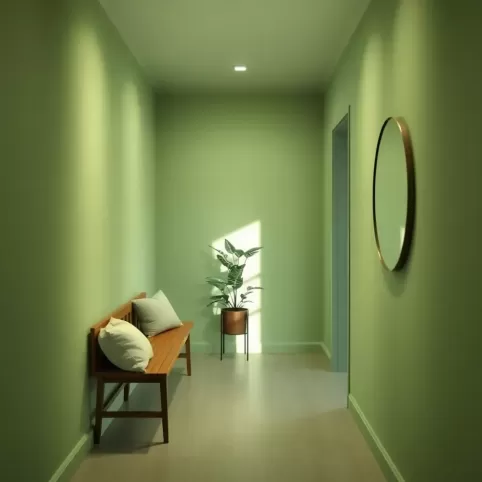 Zielony przedpokój inspiracje